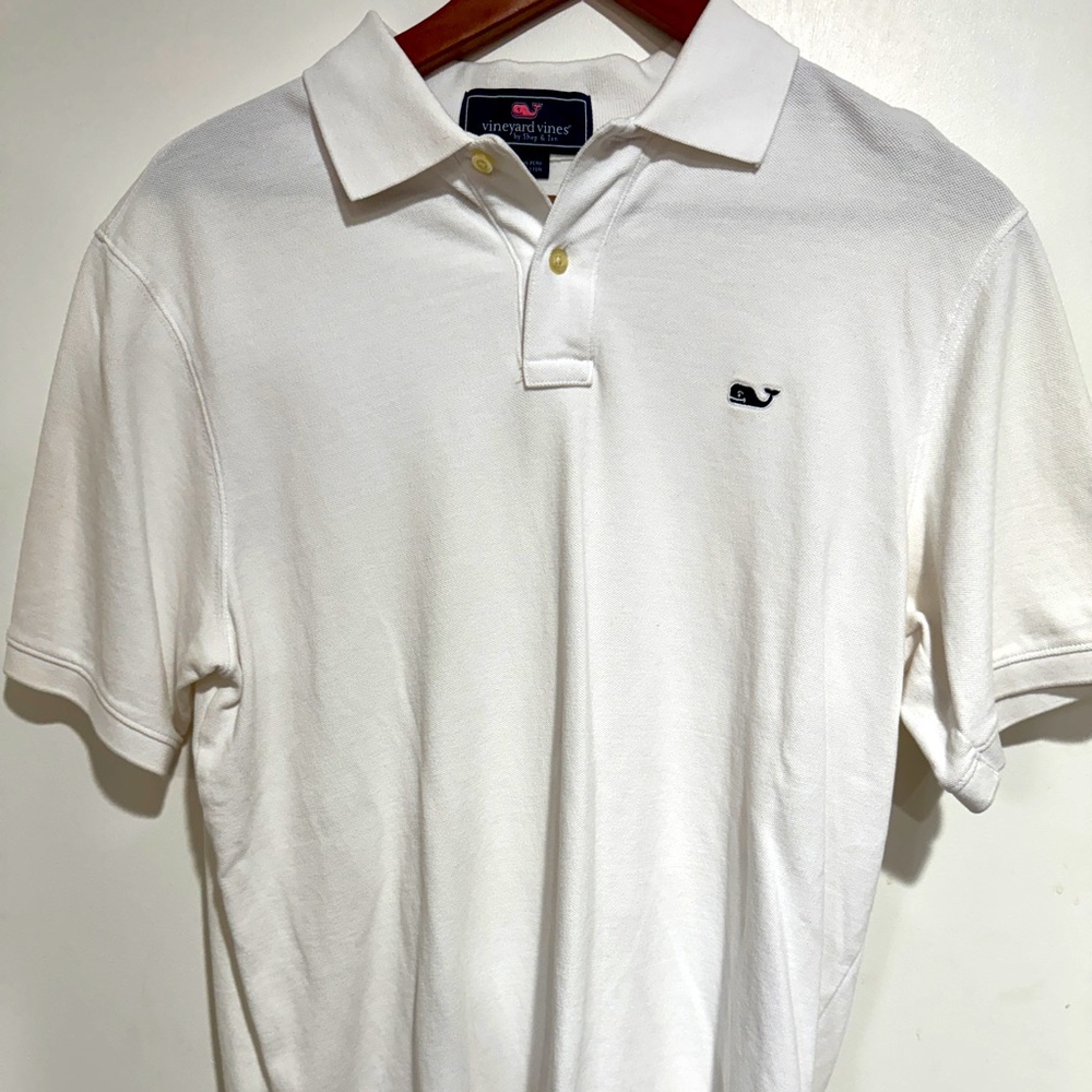 Vineyard Vines White Polo Shirt Classic Style Men’s M